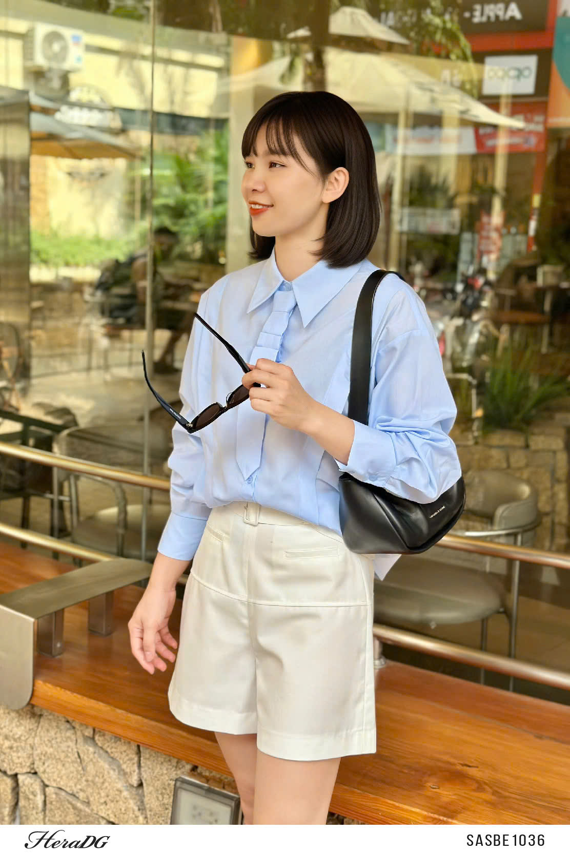 Ảnh của Áo sơ mi cà vạt đính nơ
