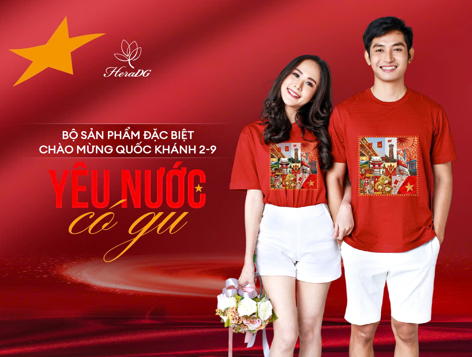 HeraDG ra mắt bộ sản phẩm "YÊU NƯỚC CÓ GU" chào mừng ngày 2/9