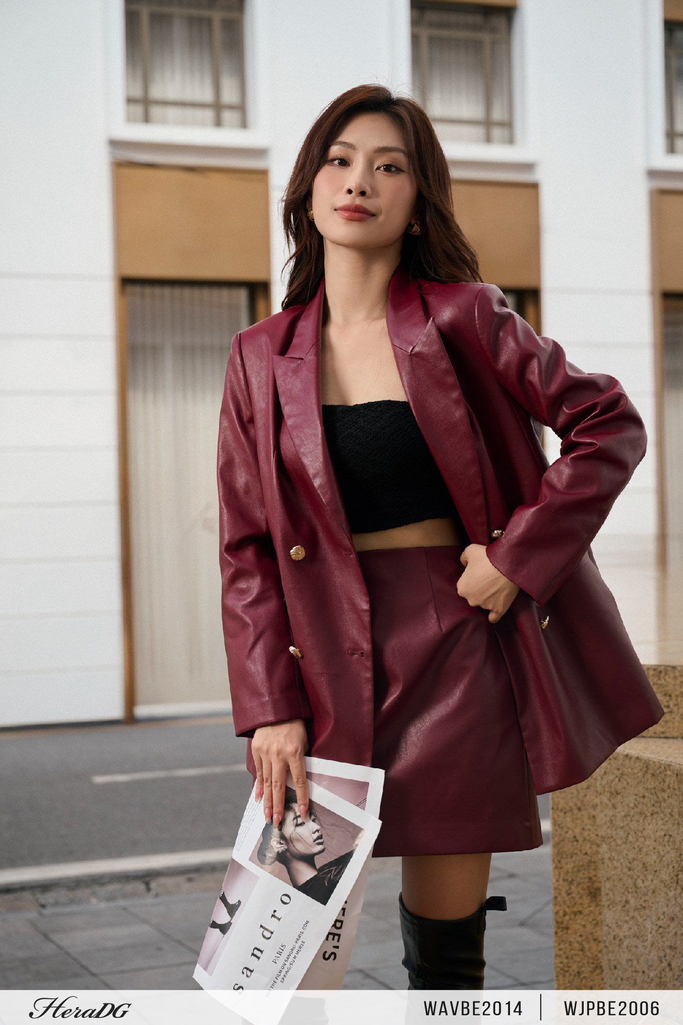 Ảnh của Áo blazer da