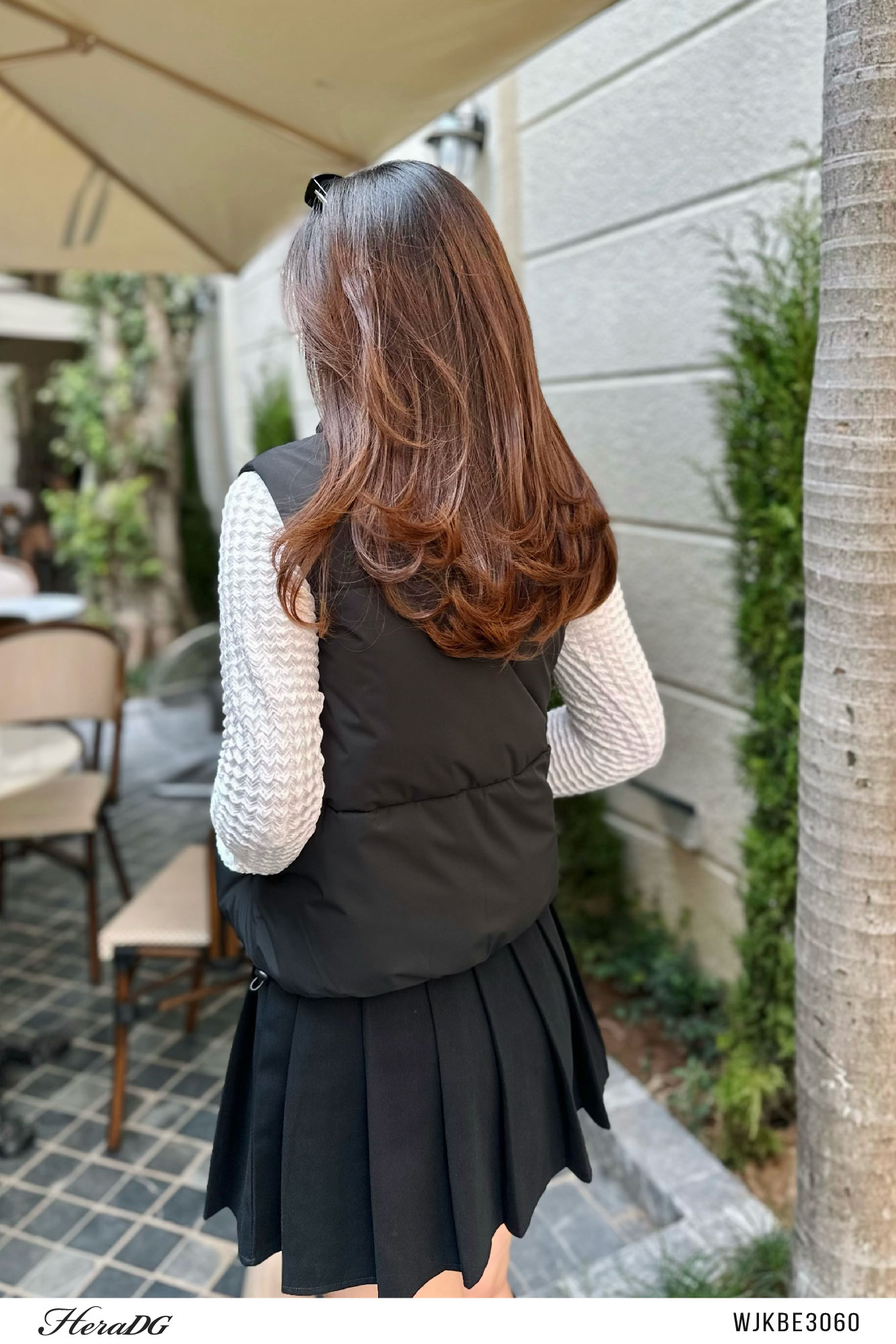 Ảnh của Áo phao 3 lớp dáng ngắn dây rút gấu