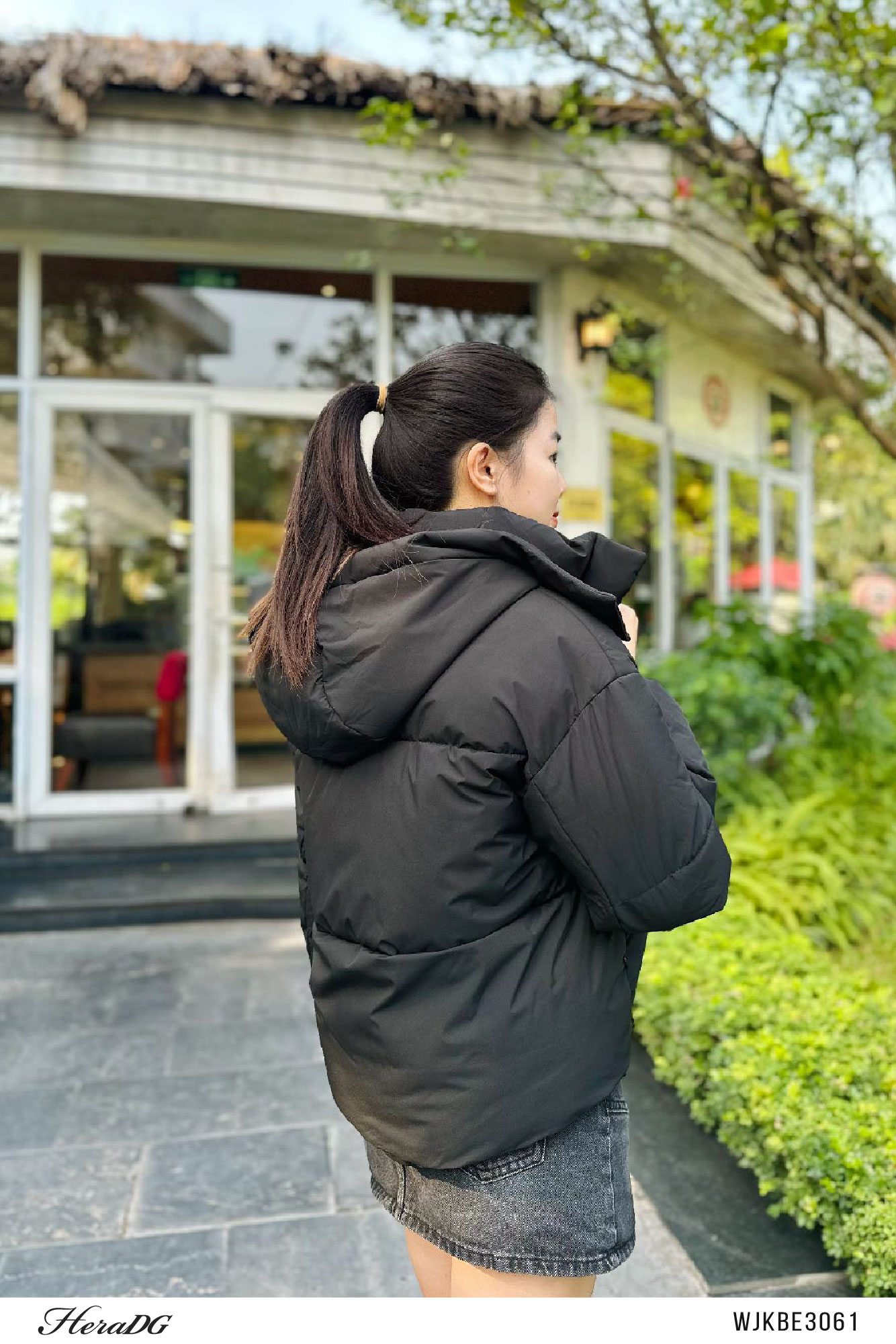 Ảnh của Áo phao 3 lớp dáng ngắn mũ rời