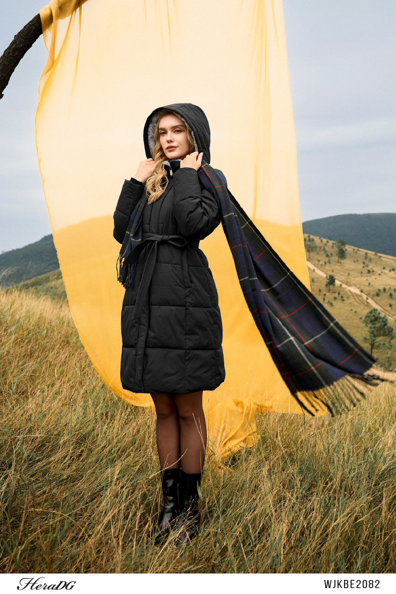 Ảnh của Áo phao 3 lớp dáng dài mũ lông