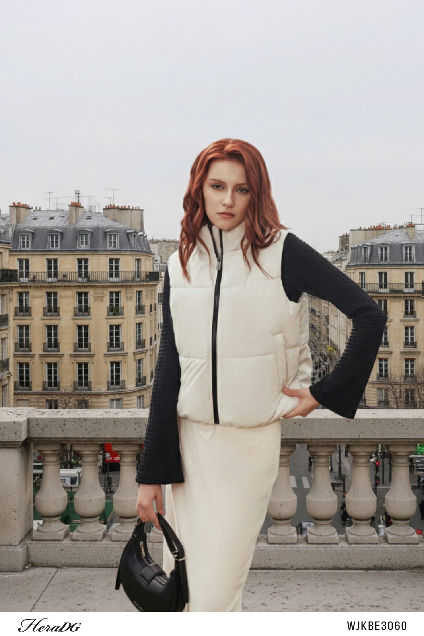 Ảnh của Áo phao 3 lớp dáng ngắn dây rút gấu