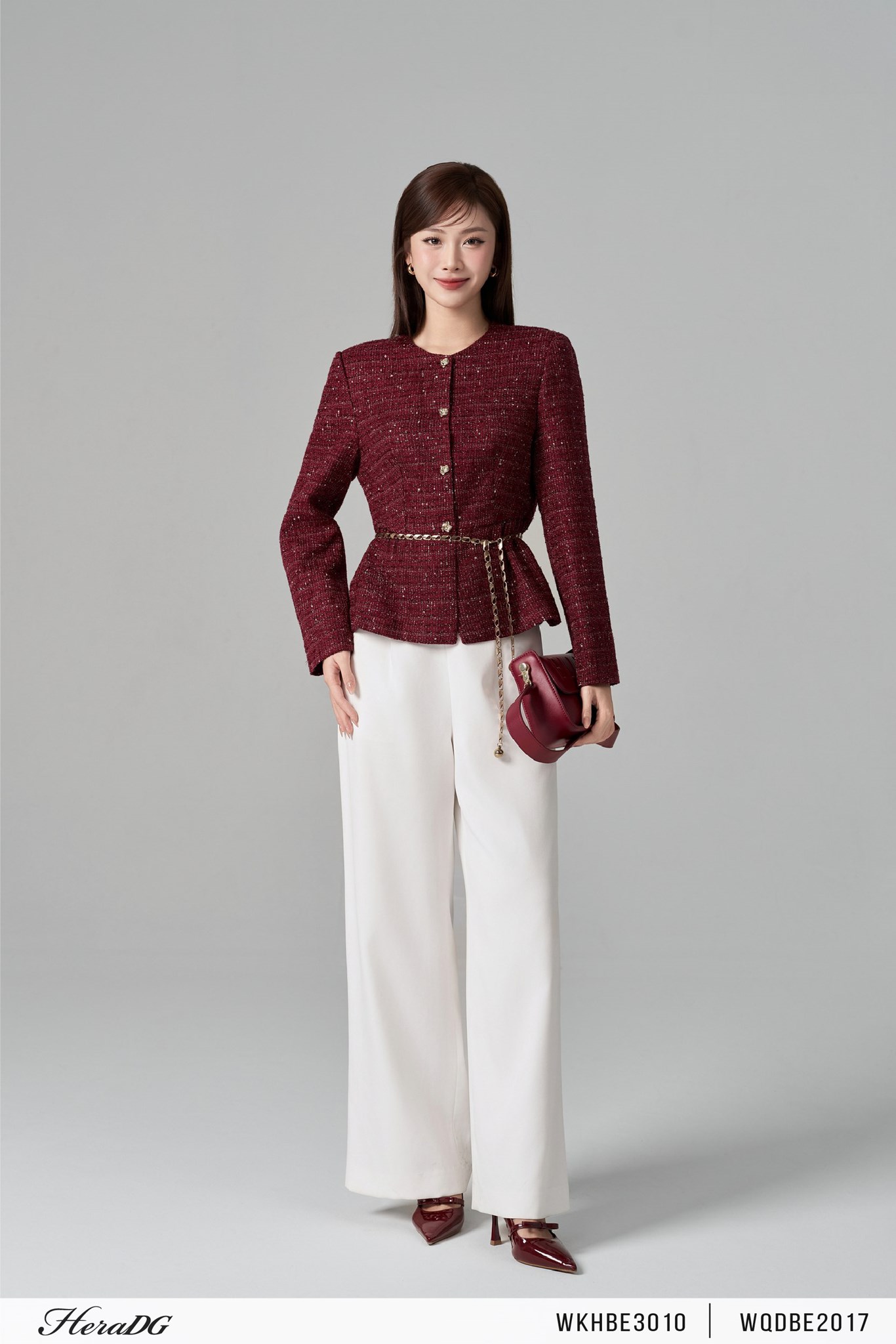 Ảnh của Áo dạ tweed dáng peplum