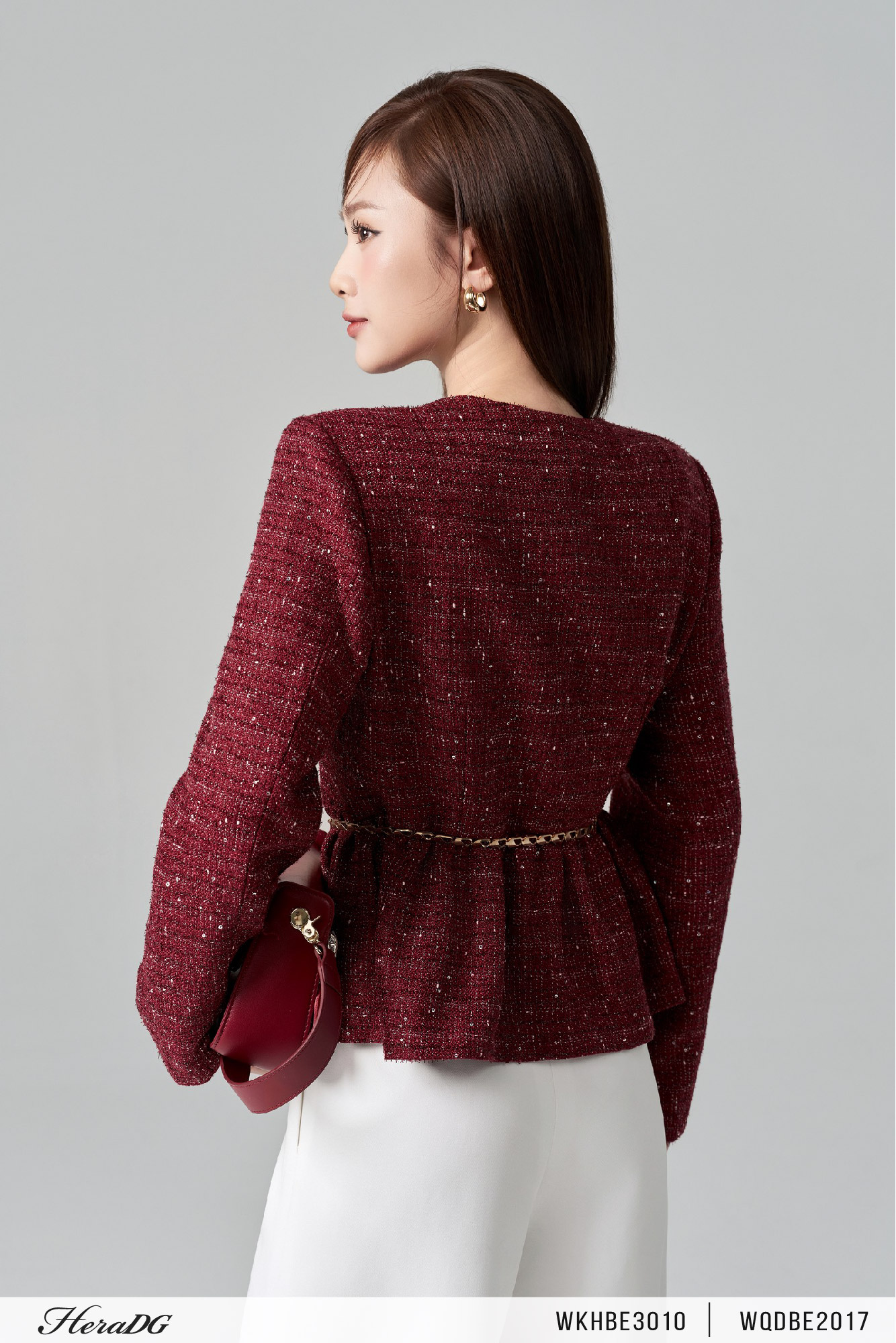 Ảnh của Áo dạ tweed dáng peplum
