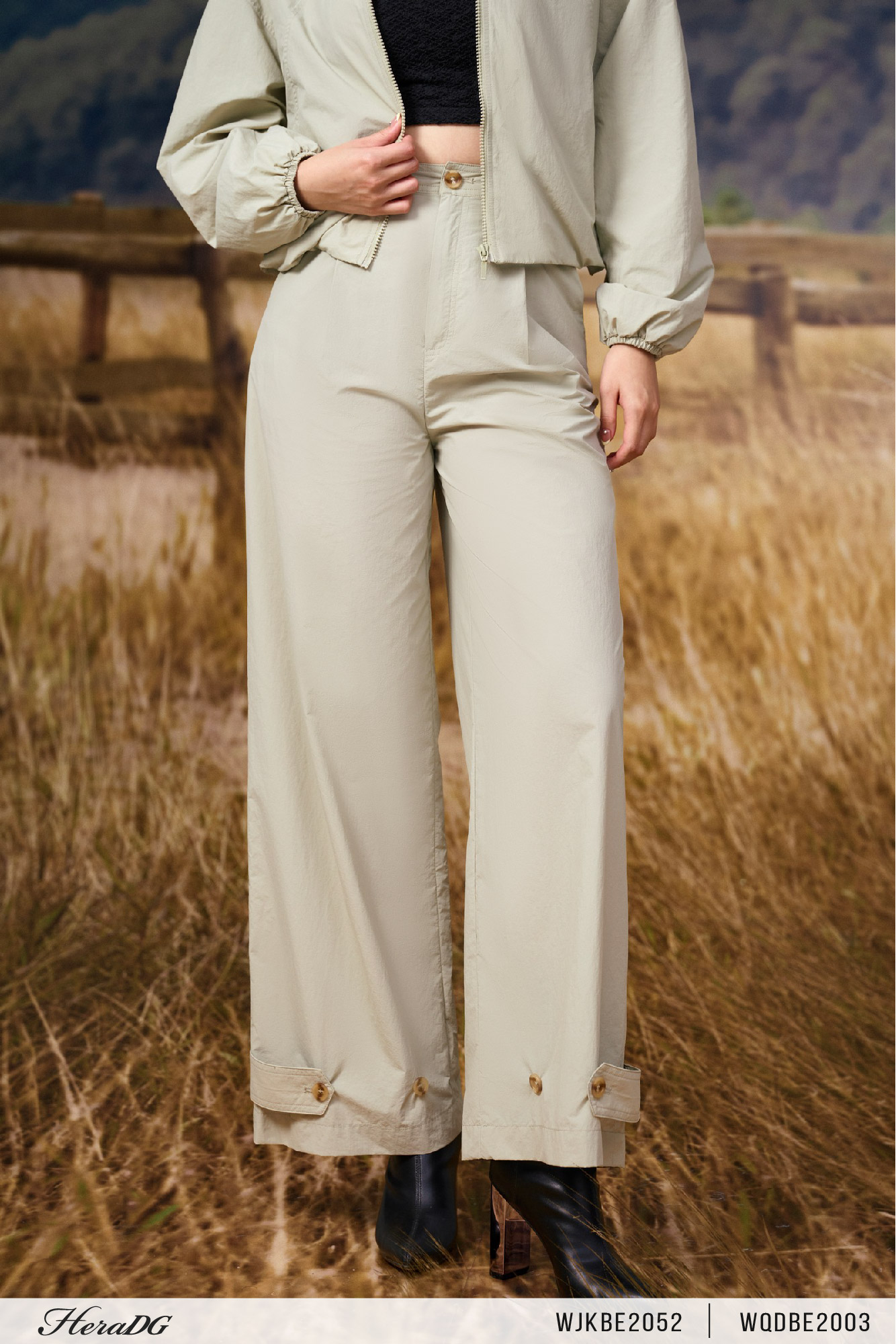 Ảnh của Quần gió suông có đai gấu