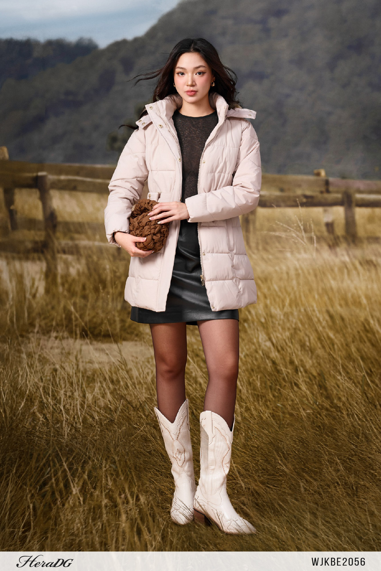 Ảnh của Áo phao 3 lớp dáng lỡ đai liền