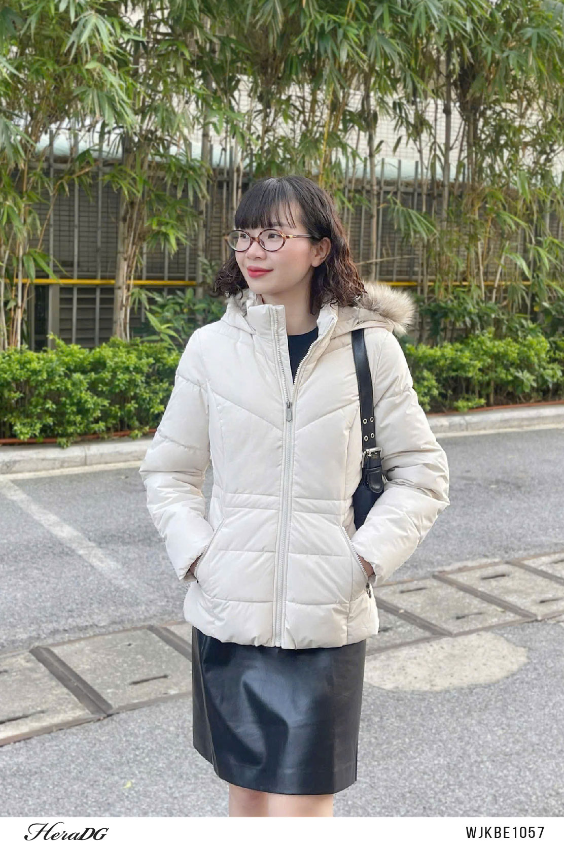 Ảnh của Áo phao 3 lớp dáng ngắn rút eo