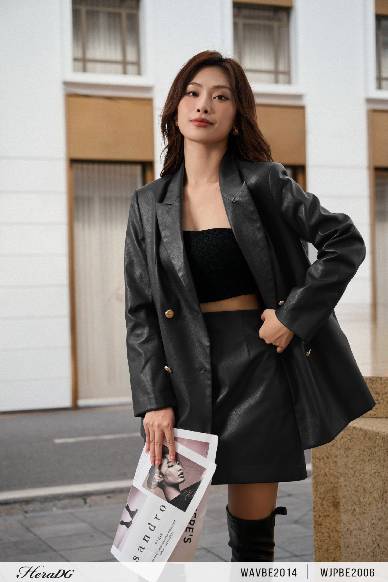 Ảnh của Áo blazer da