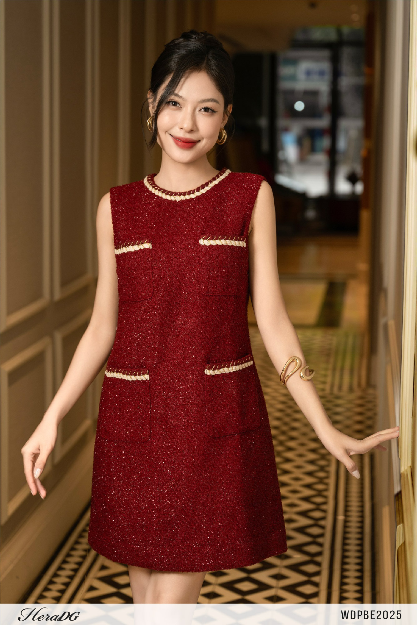 Ảnh của Đầm tweed dáng A