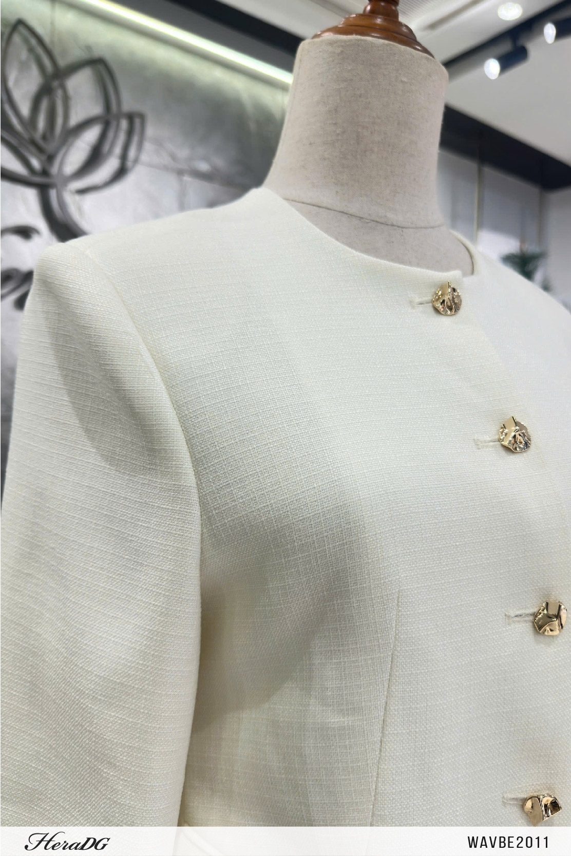 Ảnh của Áo vest dạ tweed dáng ôm