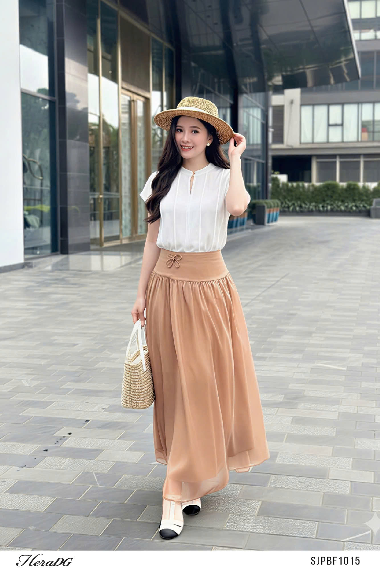 Ảnh của Chân váy tơ dáng xòe