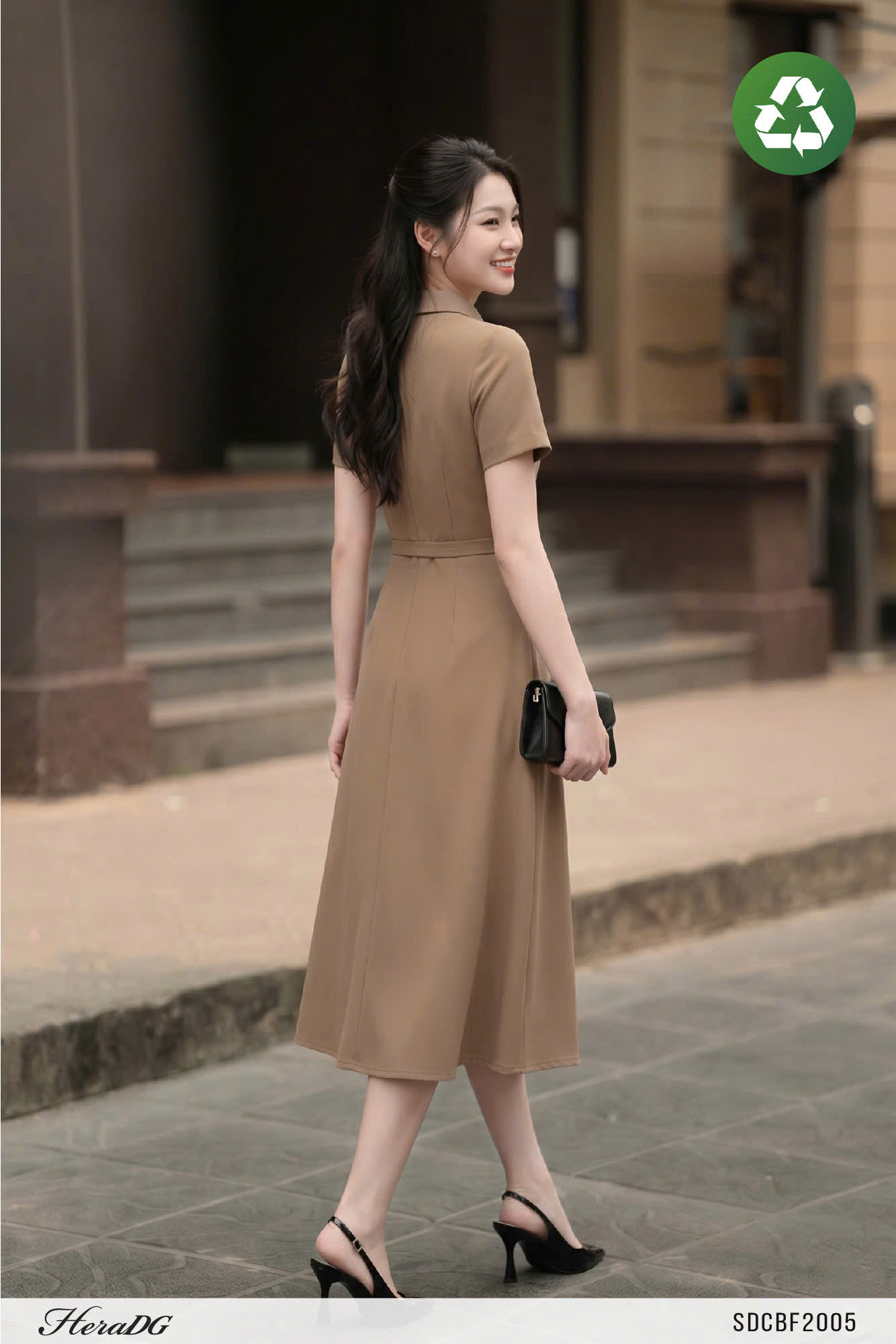 Ảnh của Đầm xoè eo đính nơ