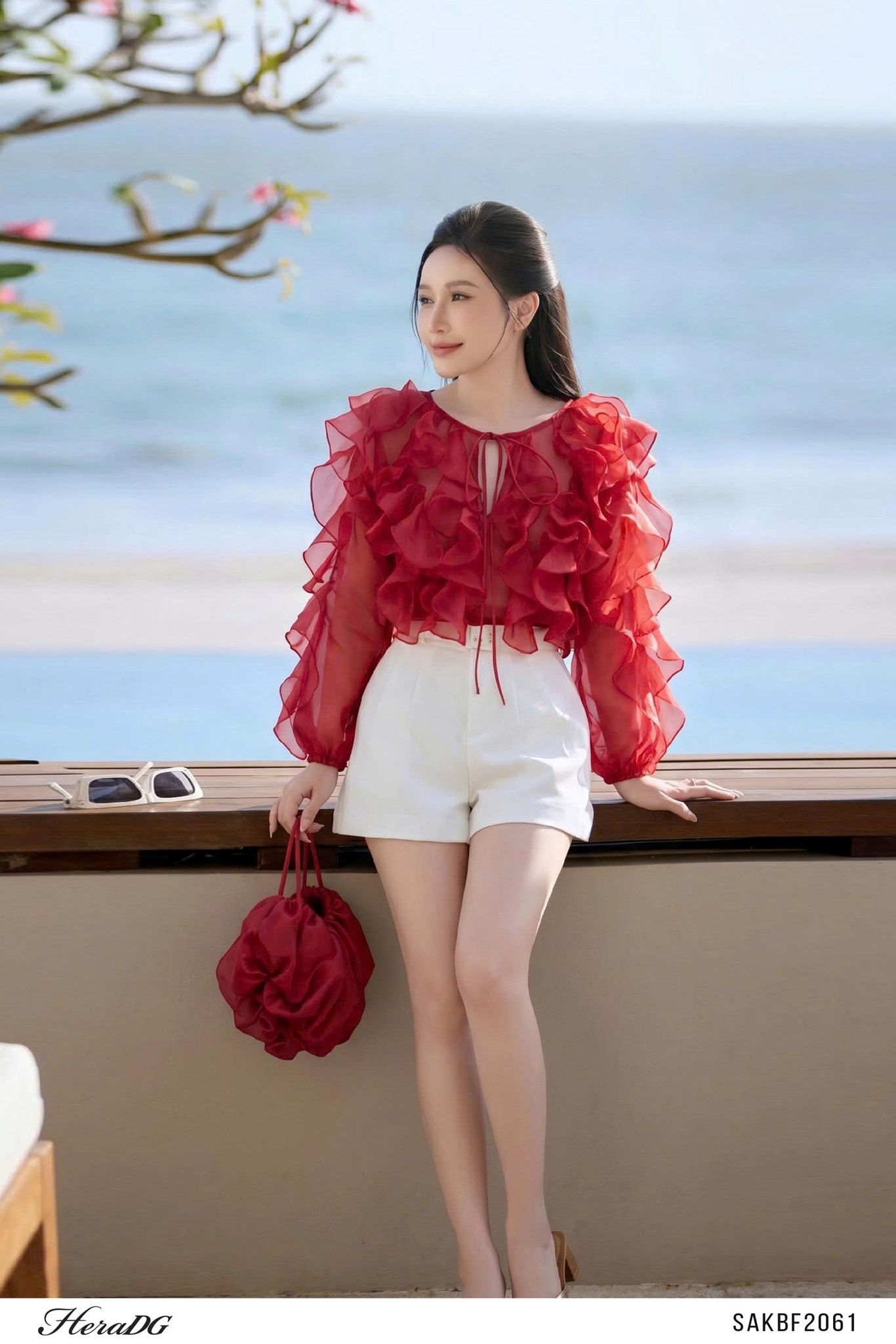 Ảnh của Áo kiểu bèo rủ dọc thân