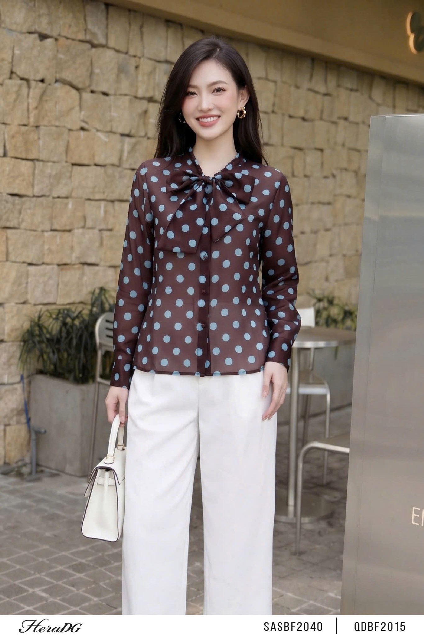 Ảnh của Áo sơ mi họa tiết chấm bi
