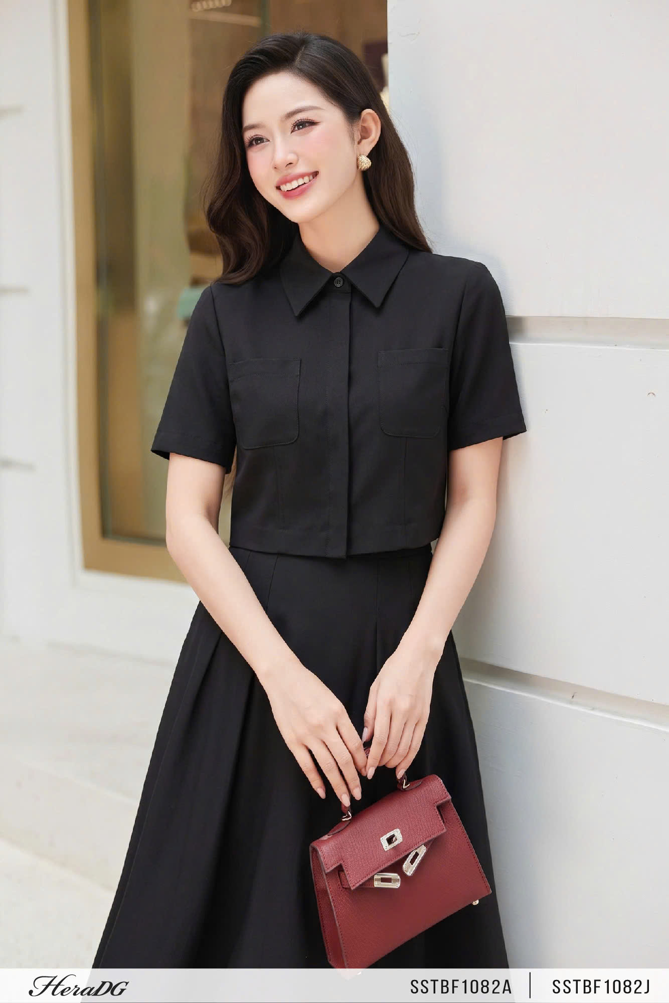 Ảnh của Áo sơ mi dáng croptop