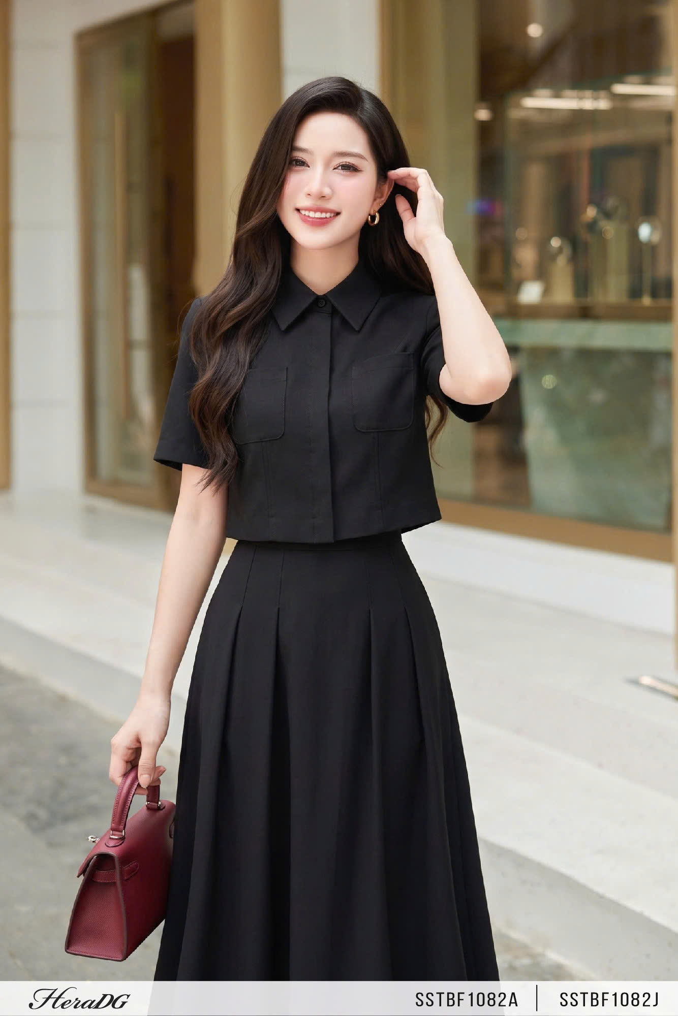 Ảnh của Áo sơ mi dáng croptop