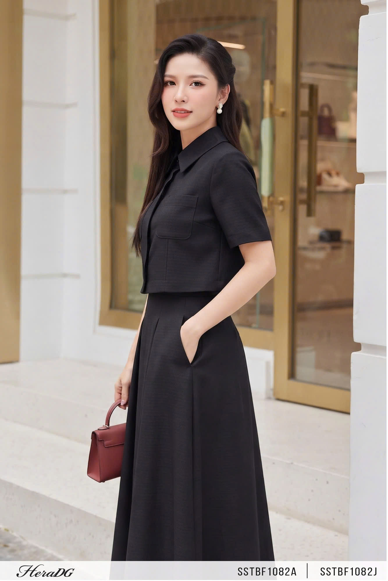Ảnh của Áo sơ mi dáng croptop