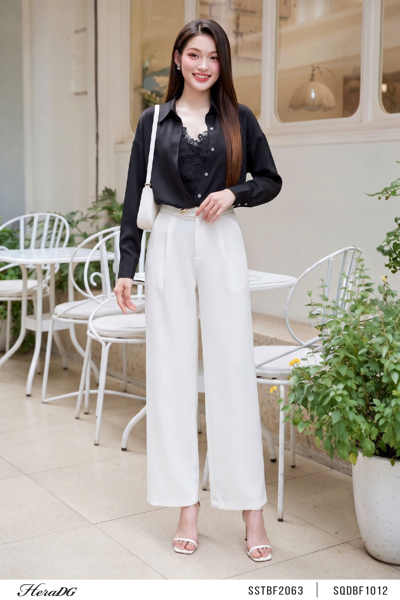 Ảnh của Set áo lụa phối ren